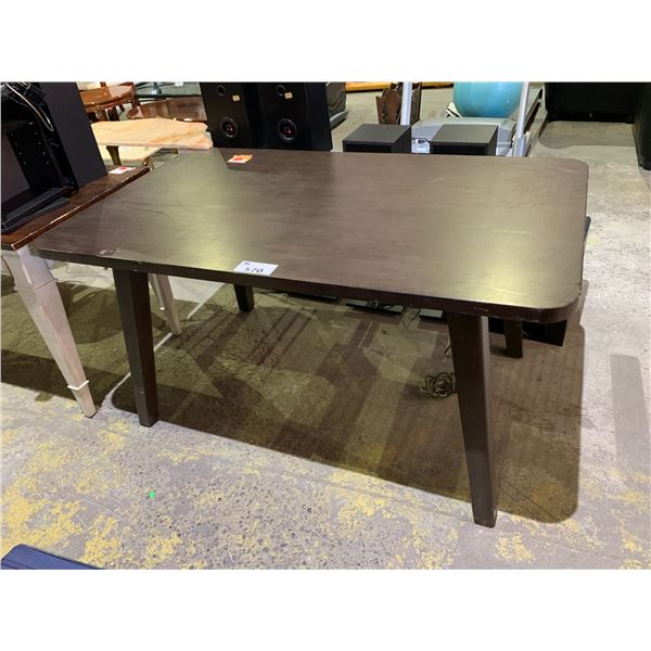 DINING TABLE APPROX 35 X 60" (SOME COSMETIC DAMAGE)