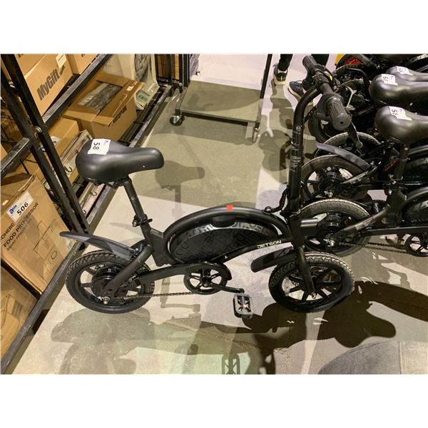 JETSON BOLT PRO FOLDING E-BIKE NO CHARGER, RUNNING CONDITION UNKNOWN