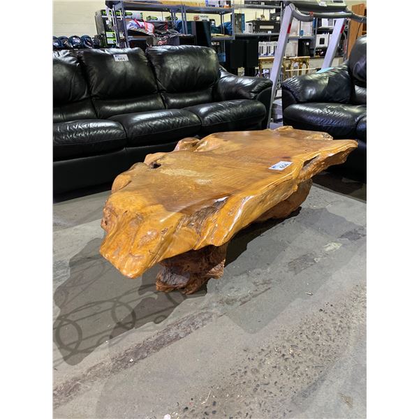 BURL COFFEE TABLE