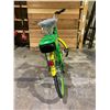 Image 3 : GREEN & YELLOW E-BIKE WITH BATTERY, KEY & CHARGER