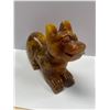 Image 2 : MOTTLED RUSSET SCRIPTED JADE DOG ORNAMENT