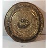 Image 1 : Huntsmen Return Hammered Brass Plate 14”