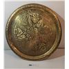 Image 1 : Star Pattern Etched Brass Plate 13 1/2”