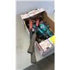 Image 2 : 2 MAKITA ANGLE GRINDERS, MAGIC BAG HEATABLE SLIPPERS AND MORE