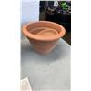 Image 8 : LOT OF CLAY PLANTERS, WELCOME SIGN, BUCKET AND WATERING CAN