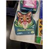 Image 2 : LOT OF SUMMER CAMP JOURNAL, PANCAKE DECORATING KIT, WAFFLE TRAY AND 2 JAGUAR PUZZLES