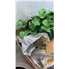 Image 8 : LOT OF PLANTERS WITH ARTIFICIAL PLANT AND YARN WITH SEWING ACCESSORIES