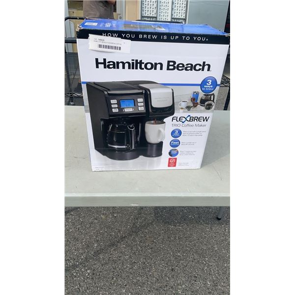 HAMILTON BEACH FLEXBREW COFFEE MAKER  TESTED AND WORKING - RETAIL $159