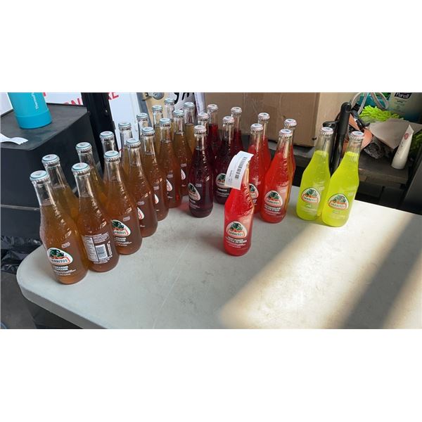 27 BOTTLES OF JARRITOS FLAVORED SODA DRINK BB NOT YET REACHED