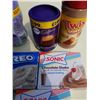 Image 4 : LOT OF CADBURY HOT CHOCOLATE FROTHY CHOCOLATE AND TWIX DRINK MIXES WITH PUDDING/ PIE FILLING POWDER-