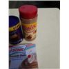 Image 5 : LOT OF CADBURY HOT CHOCOLATE FROTHY CHOCOLATE AND TWIX DRINK MIXES WITH PUDDING/ PIE FILLING POWDER-