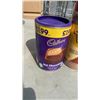 Image 8 : LOT OF CADBURY HOT CHOCOLATE AND TWIX DRINK MIXES, DUNKAROOS WITH PUDDING/ PIE FILLING POWDER- BB 20