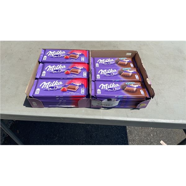 LOT OF MILKA CHOCOLATE BARS - BB 2022