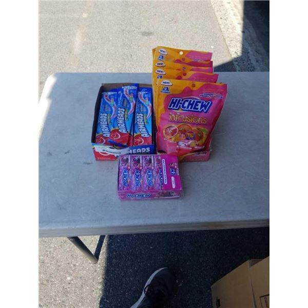 LOT OF HI-CHEW AND AIRHEAD CANDIES - BB JUL/OCT 2023 AND 2024