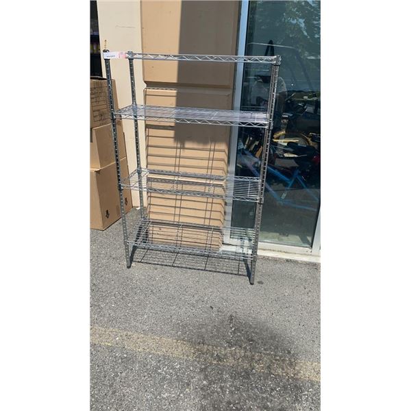 3FT HDX METAL RACK W/ SHELVES