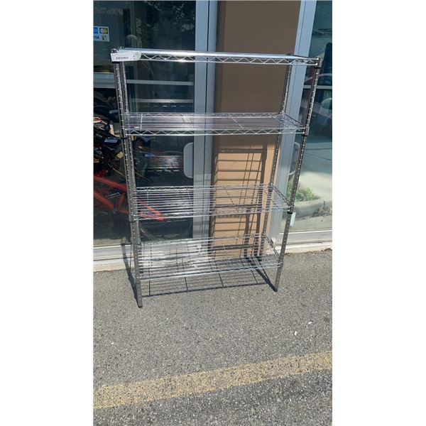 3FT HDX METAL RACK W/ SHELVES