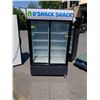 Image 1 : DOUBLE DOOR BEVERAGE COOLER - TESTED AND WORKING, RETAIL $2500, LESS THAN 1 YEAR OLD, VERY GOOD COND