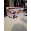 Image 3 : HAMILTON BEACH 2 SLICE STAINLESS TOASTER TESTED AND WORKING - RETAIL $26