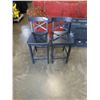 Image 1 : 2 BLACK BAR HEIGHT STOOLS