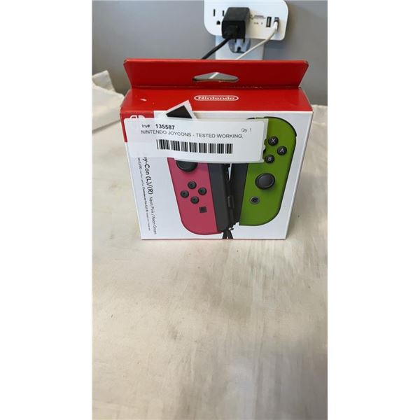 NINTENDO JOYCONS - TESTED WORKING, RETAIL $99