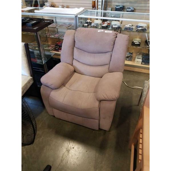 UPHOLSTERED POWER RECLINER - TESTED WORKING