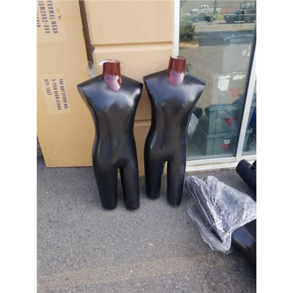 2 TORSO SUIT DISPLAY MANNEQUINS