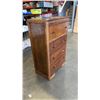 Image 2 : ANTIQUE 4 DRAWER WATERFALL DRESSER