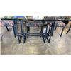 Image 4 : LARGE GLASS TOP DINING TABLE 89" X 42" AND 8 CHAIRS