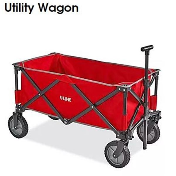 NEW RED UTILITY WAGON 36 x 19 x 22" MAX CAPACITY
