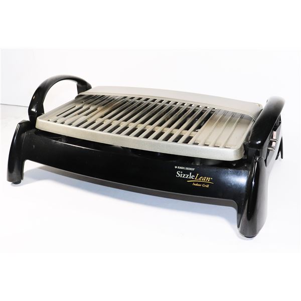 BLACK & DECKER SIZZLE LEAN INDOOR ELECTRIC GRILL