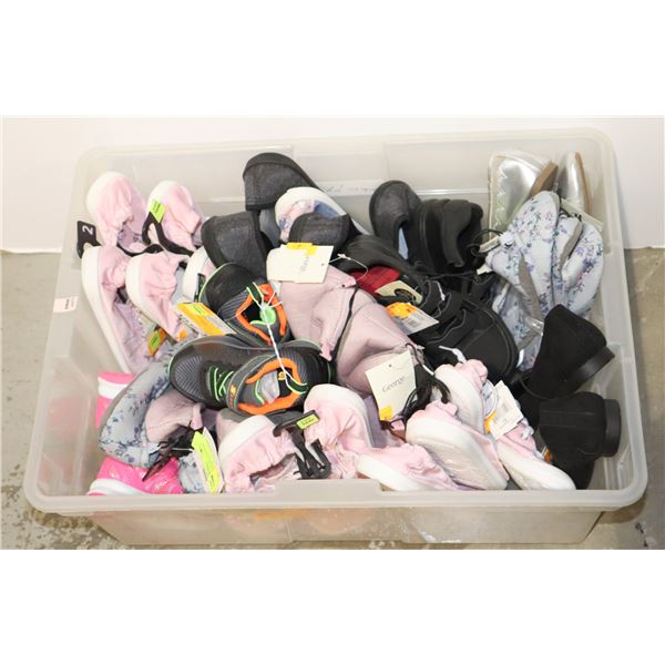 BOX OF CHILDREN SHOES ASSORTED SIZES