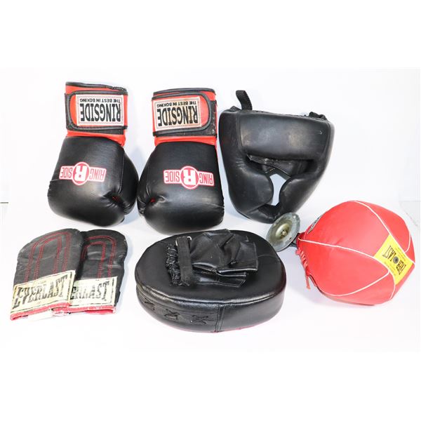 LOT OF ADULT SIZE BOXING EQUIPMENT