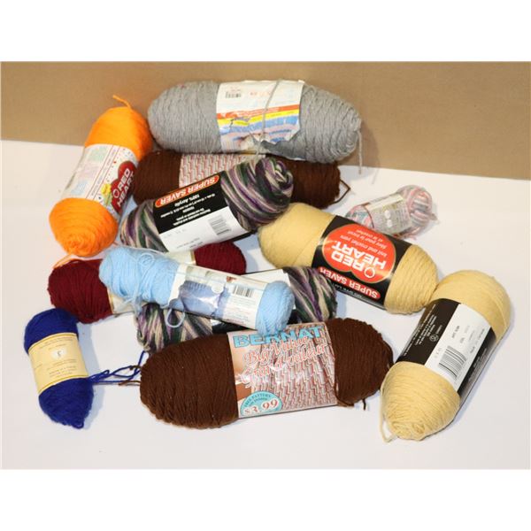 BUNDLE OF ASSORTED NEW YARN