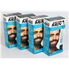 X4 JUST FOR MEN MUSTACHE & BEARD COLOUR REAL BLACK