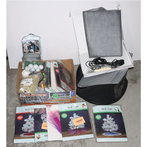 BOX OF STORE RETURN ITEMS ALL UNTESTED, SOLD AS IS