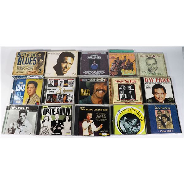 FLAT OF ASSORTED CDS INCLUDING MARVIN GAYE