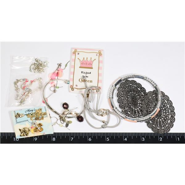 LARGE BAG OF ASSORTED FASHION JEWELRY RELIGIOUS