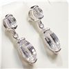 Image 2 : SILVER CUBIC ZIRCONIA EARRINGS (~WEIGHT 5.6G)