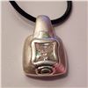 Image 1 : SILVER CUBIC ZIRCONIA W/ CORD PENDANT(WEIGHT 4.49G
