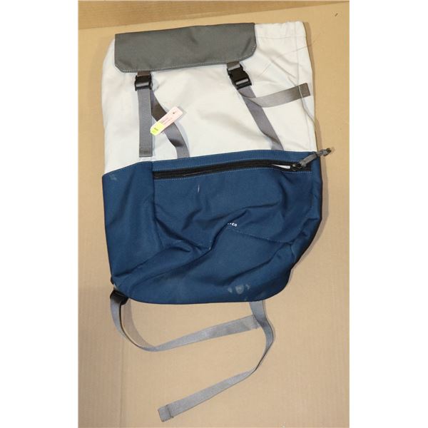 GOODS + CO GREY/ BLUE BACKPACK