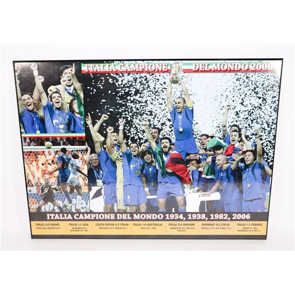 ITALIA CAMPIONE DEL MONDO 2006 POSTER ON BOARD