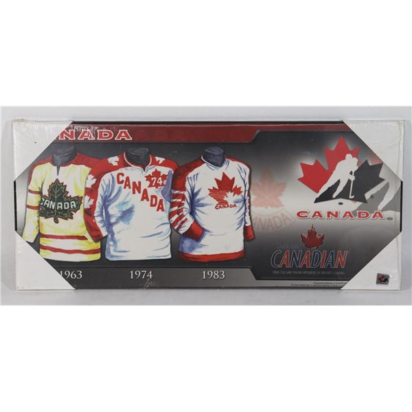 NEW TEAM CANADA JERSEY PROGRESSION WALL ART