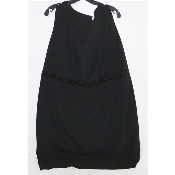 STORE RETURN KASPER SIZE 20W BLACK DRESS WITH