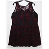 Image 1 : STORE RETURN NOIR N SIZE 3X RED AND BLACK LACE