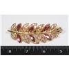 Image 1 : NEW PINK RHINESTONE LEAF FRENCH CLIP