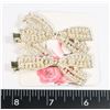 Image 1 : NEW ALLIGATOR CLIP RHINESTONE FAUX PEARL