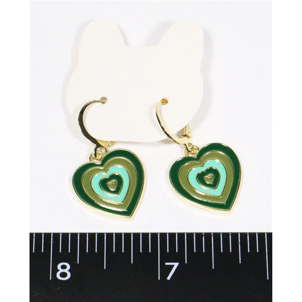 NEW DANGLE HEART EARRINGS