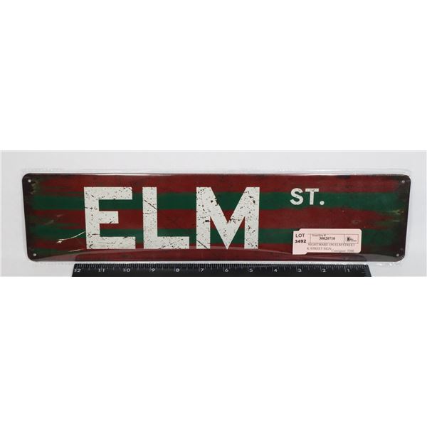 NEW NIGHTMARE ON ELM STREET MOCK STREET SIGN