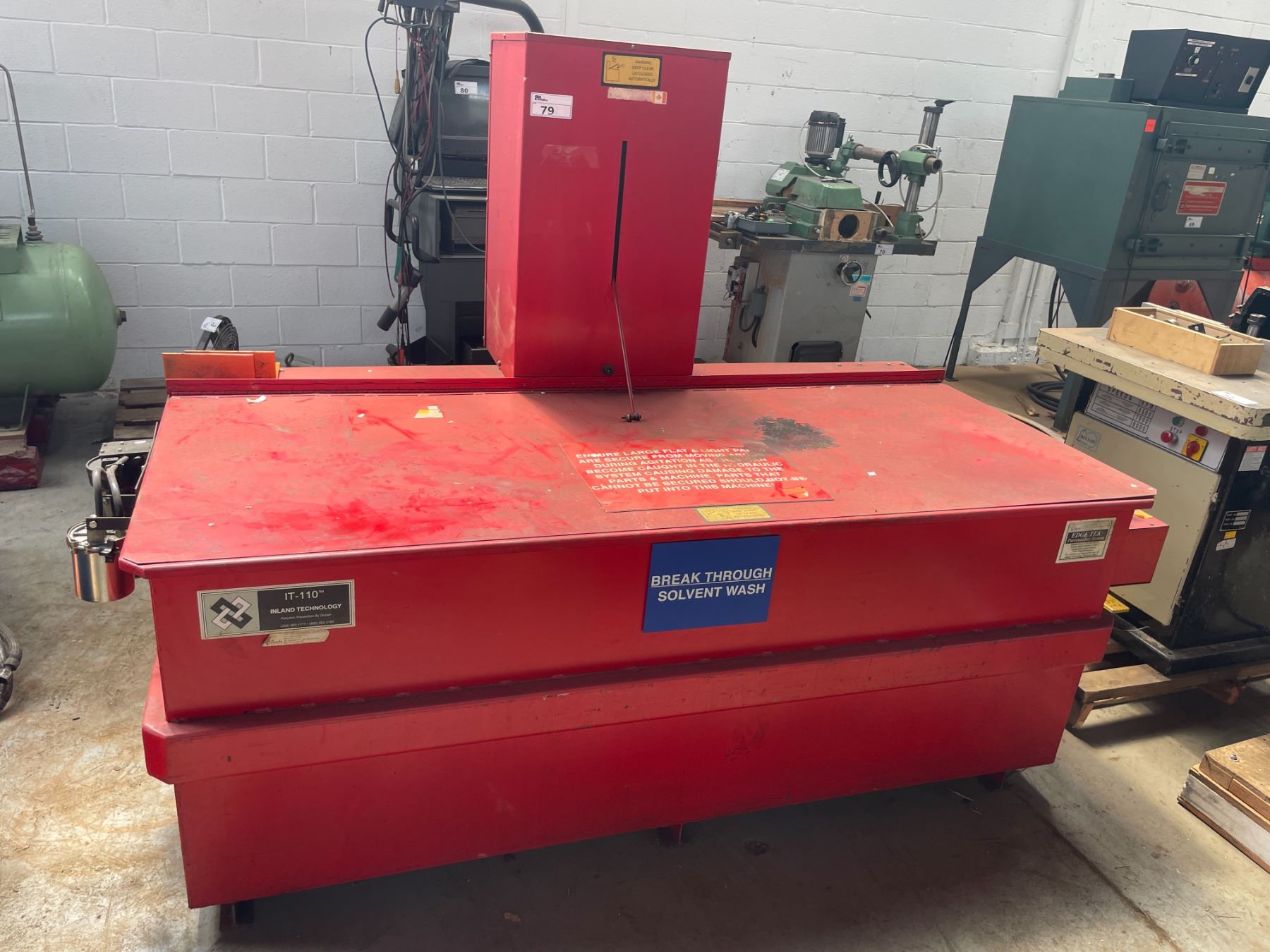 Breakthrough Inland Technology INLAND TECHNOLOGY IT-110 INDUSTRIAL BREAKTHROUGH SOLVENT PARTS WASHER ...