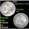 Image 1 : 1831 Capped Bust Half Dime 1/2 10c Grades f+
